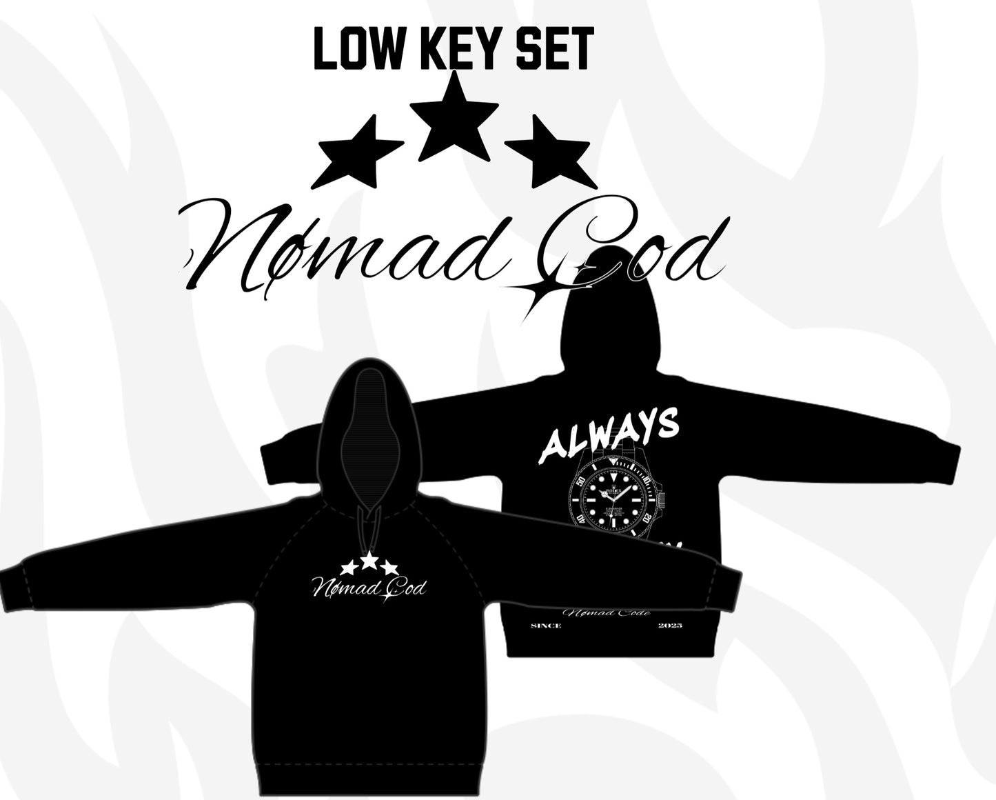 HOODIE NOMAD COD ALWAYS LOW KEY SET